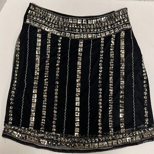 Angie Beaded Mini Skirt Size Small